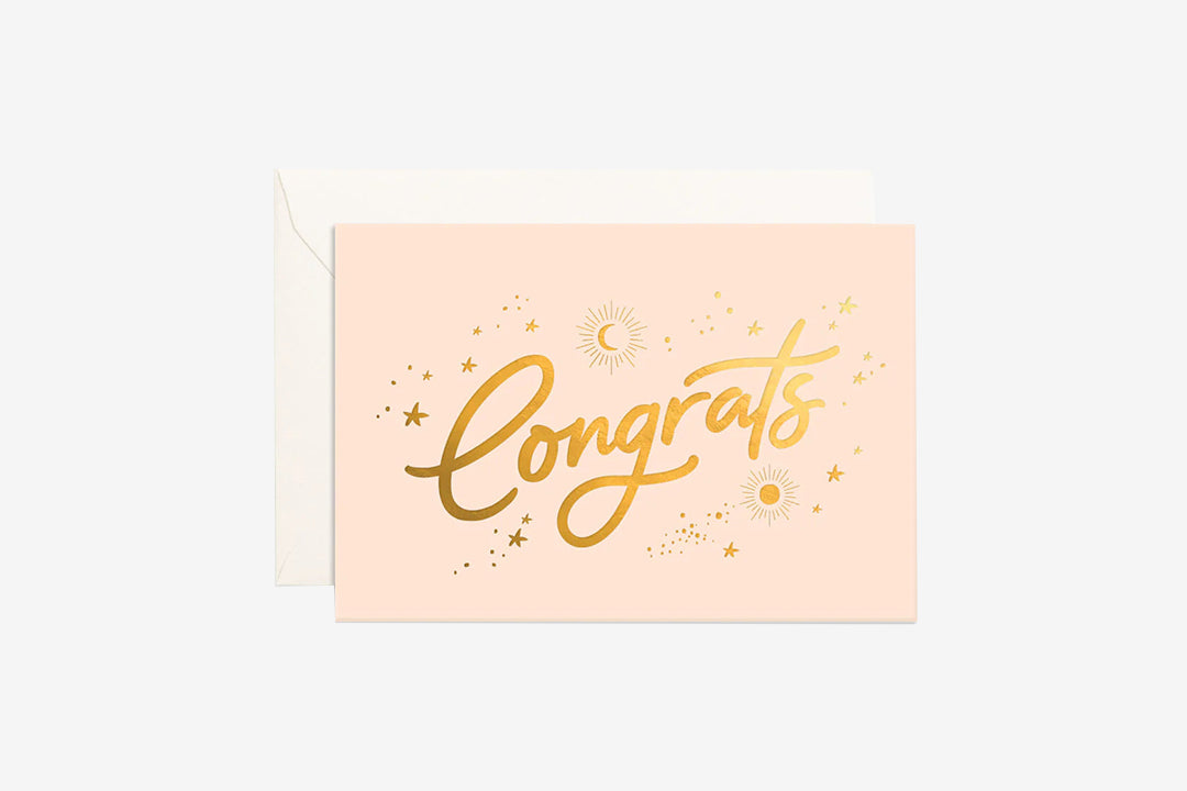 Congrats Mini Greeting Card - Wish & Wrap