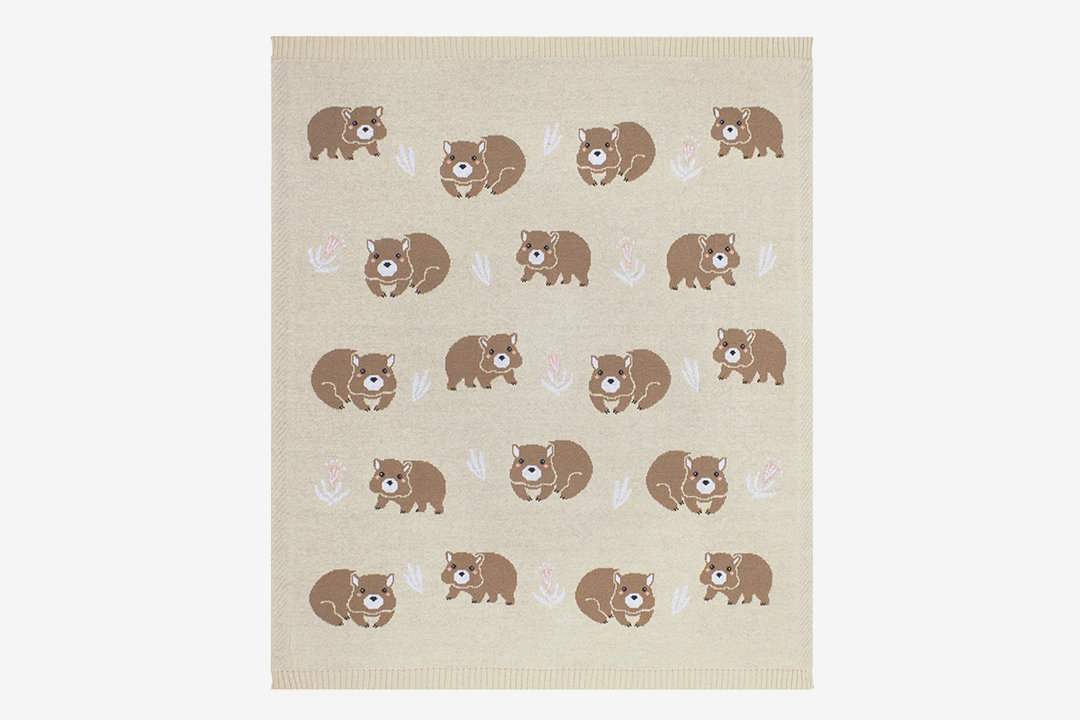 Australiana Baby Blanket - Wombat