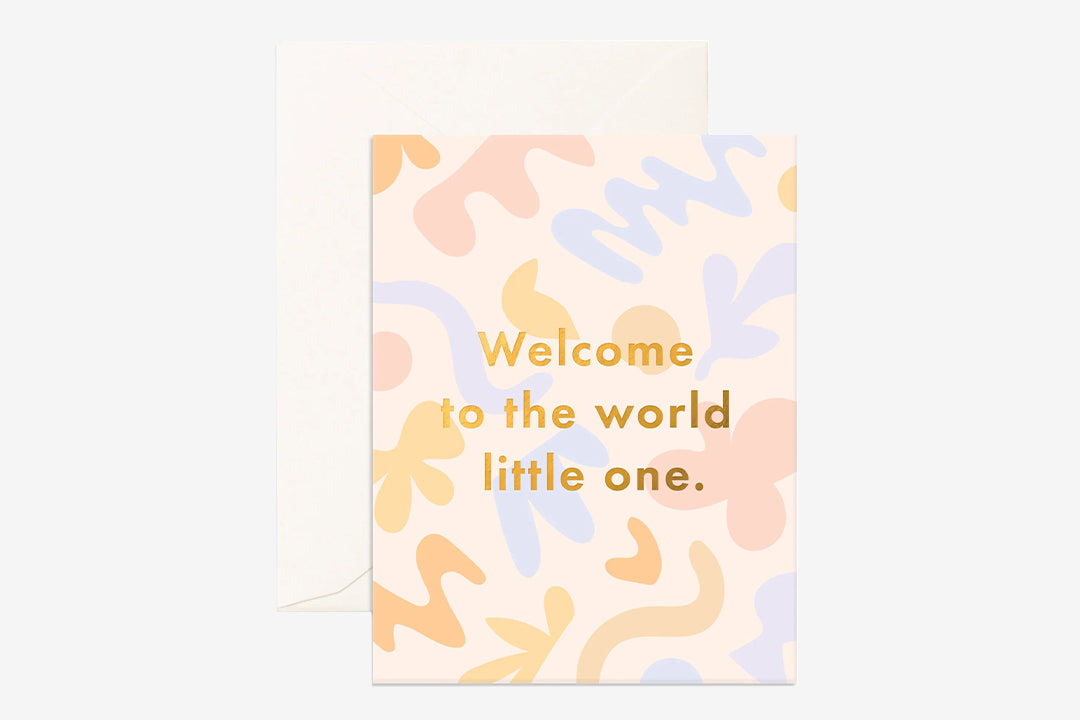 Welcome Little One Fresco Greeting Card - Wish & Wrap