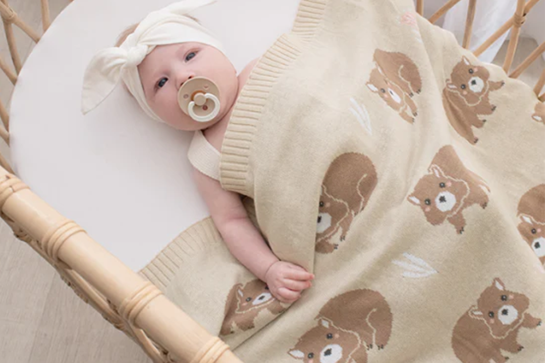 Australiana Baby Blanket - Wombat