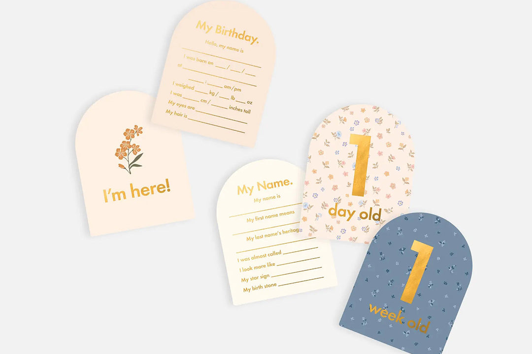 Baby Milestone Card Set - Broderie