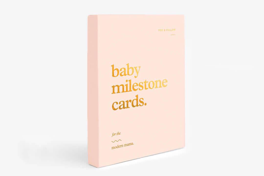 Baby Milestone Card Set - Cream - Wish & Wrap