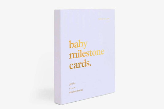 Baby Milestone Card Set - Powder Blue - Wish & Wrap