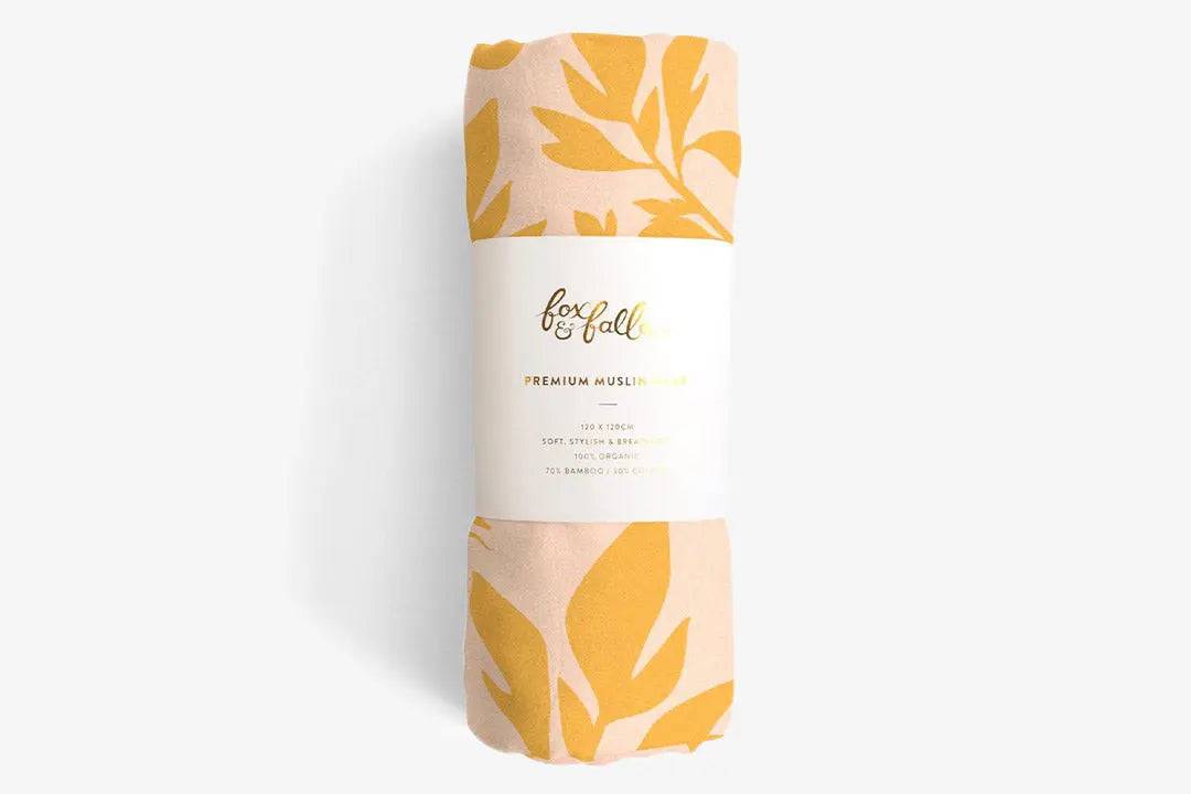 Premium Organic Muslin Wrap - Ficus - Wish & Wrap