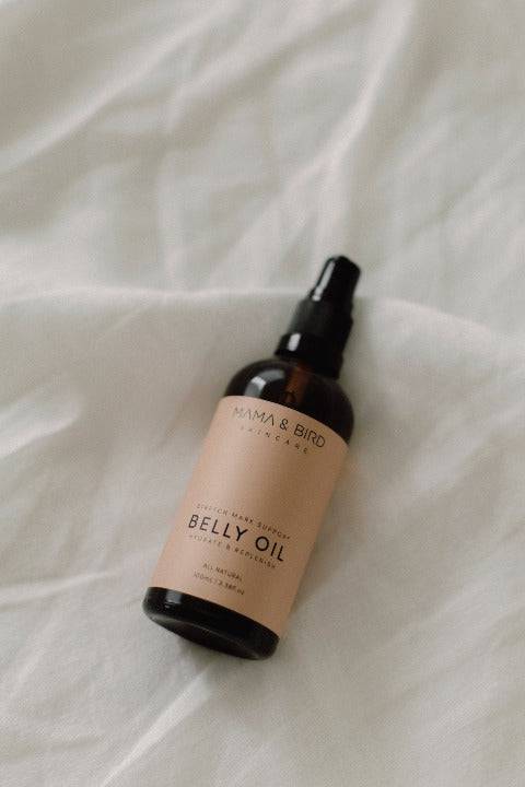 Natural Pregnancy Stretch Mark Belly Oil (100ml) - Wish & Wrap