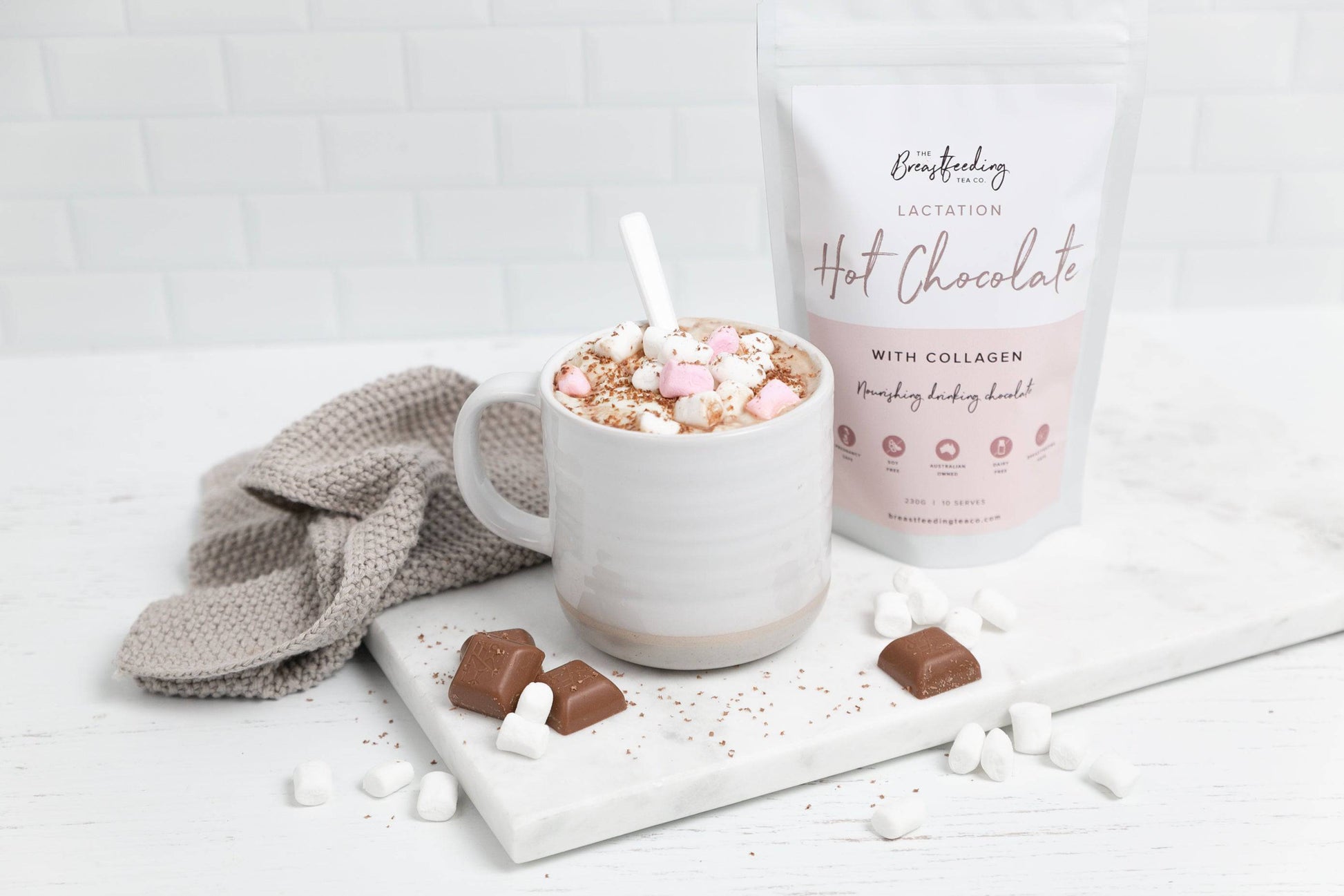 Lactation Hot Chocolate with Collagen - Wish & Wrap