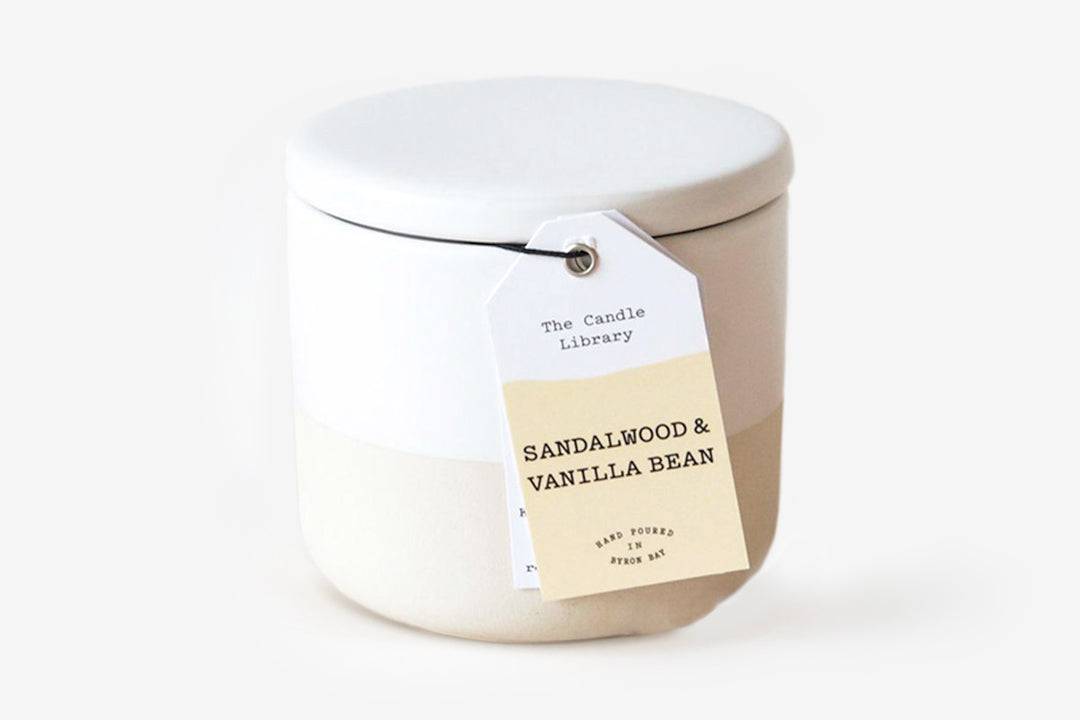 Calming Candle - Sandalwood & Vanilla Bean - Wish & Wrap