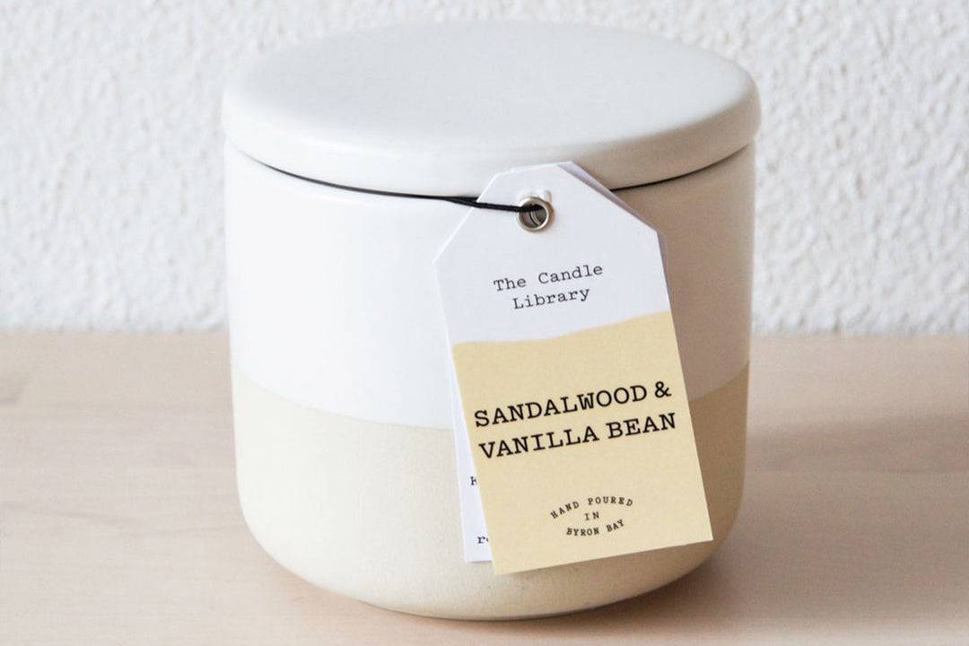 Calming Candle - Sandalwood & Vanilla Bean - Wish & Wrap