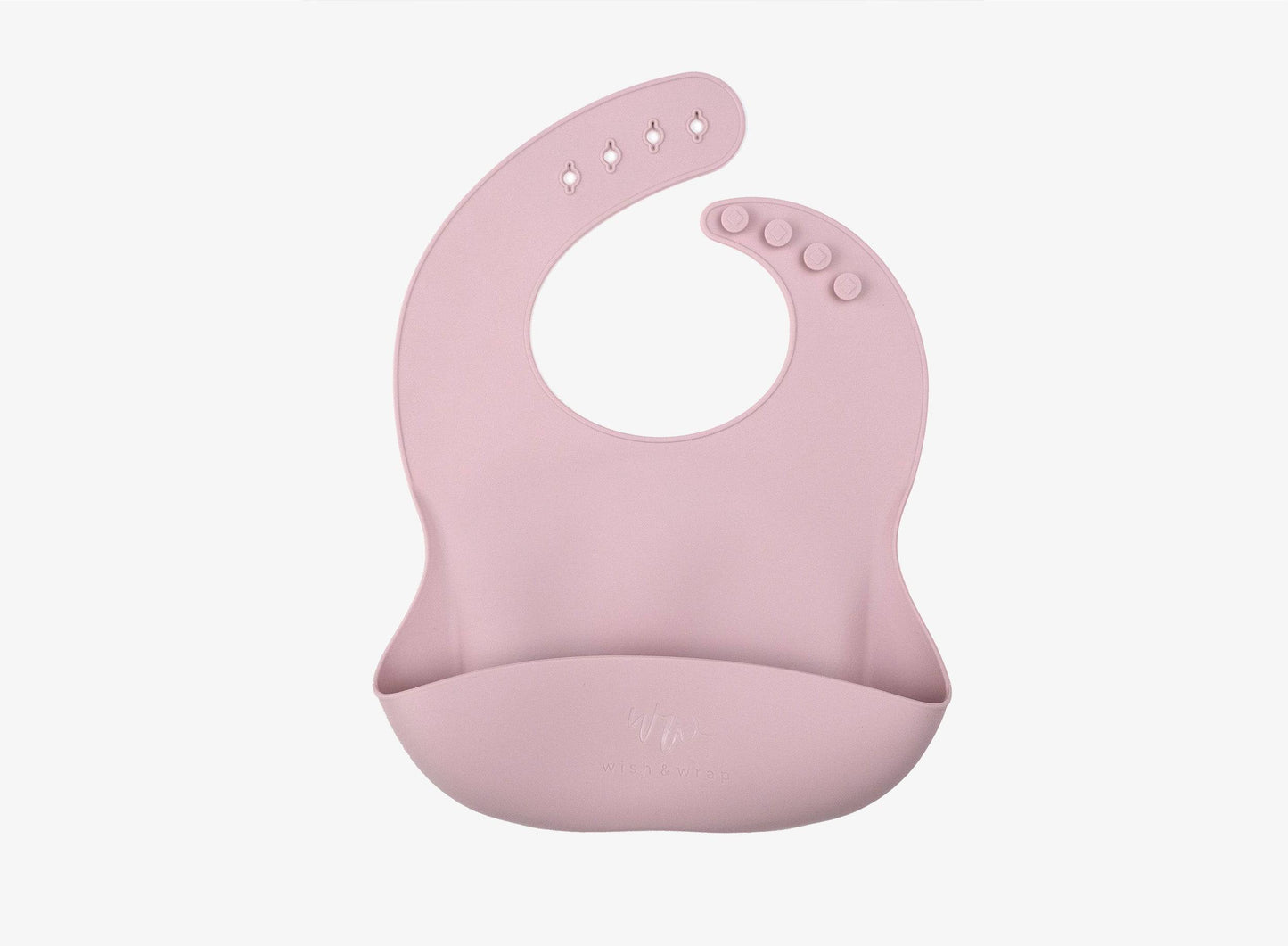 Silicone Baby Feeding Set - 4 Piece (Dusty Pink) - Wish & Wrap