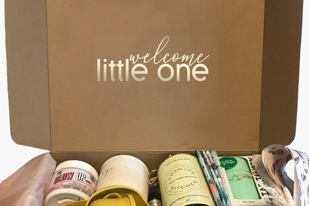 Add Message: 'Welcome little one' to the box - Wish & Wrap