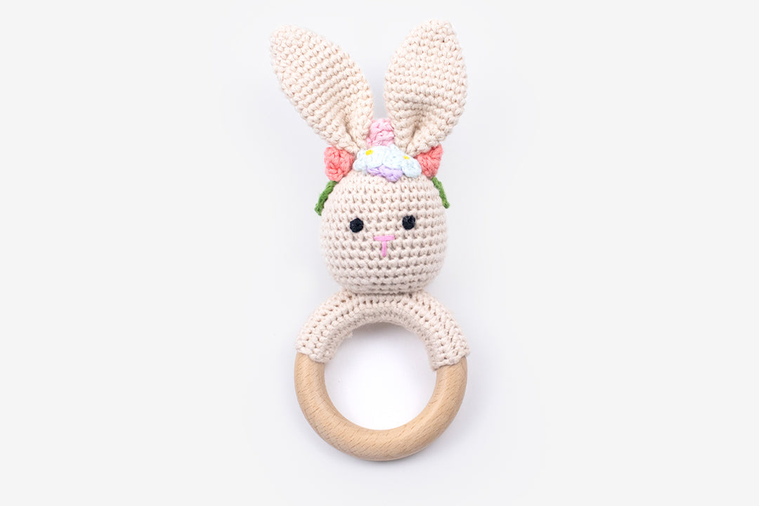 crochet bunny rattle hamper emporium baby gift box